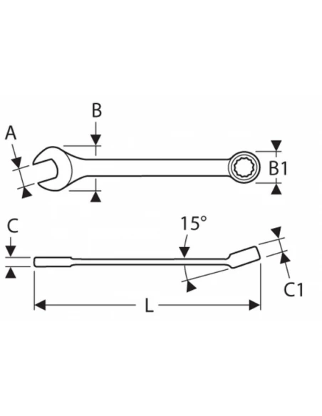 Clé Mixte 6 Mm | E113202 - Expert By Facom | IFD Outillage – Image 2